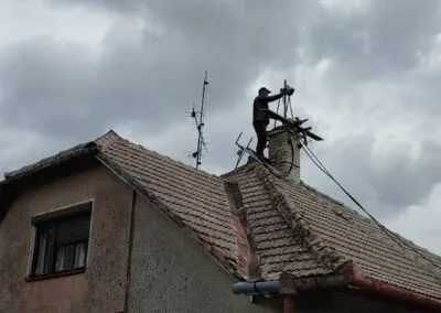 Frézovanie komína na rodinnom dome – odborná kominárska práca