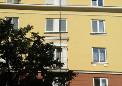 Komínové práce na bytovom dome – frézovanie a inštalácia komínovej vložky