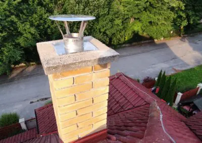 Kompletná rekonštrukcia komína s nerezovou hlavicou a novým zakončením